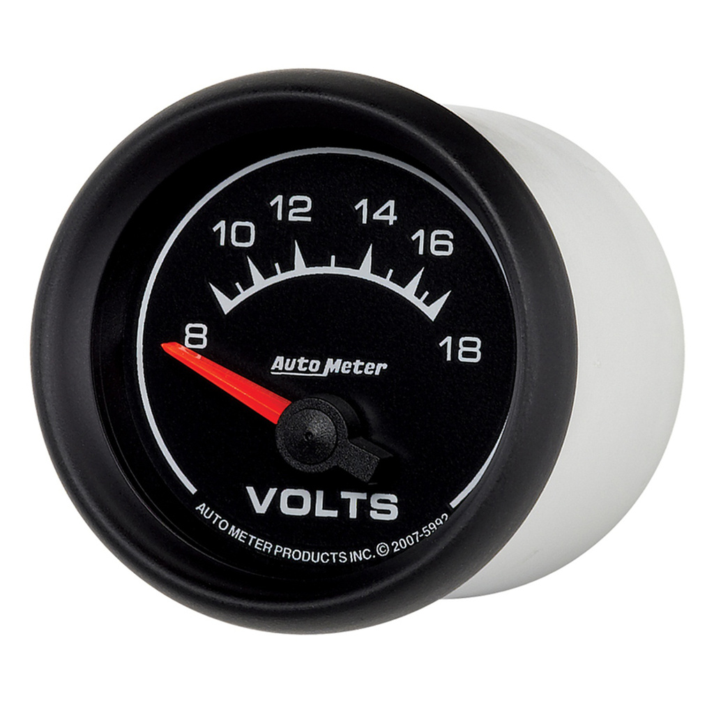 2-1/16" Voltmätare, 8-18V, ES
