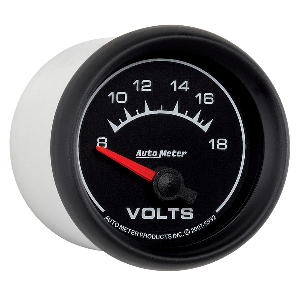 2-1/16" Voltmätare, 8-18V, ES