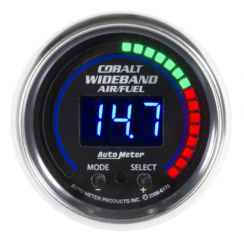 2-1/16" Bredbandslambda PRO AFR, 6:1-20:1 AFR, COBALT