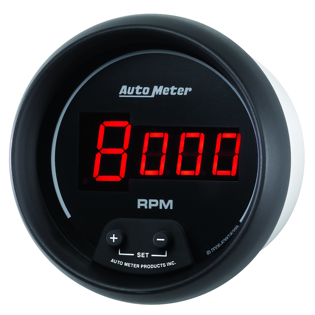 3-3/8" Varvräknare, 0-10,000 RPM, SPORT-COMP DIGITAL