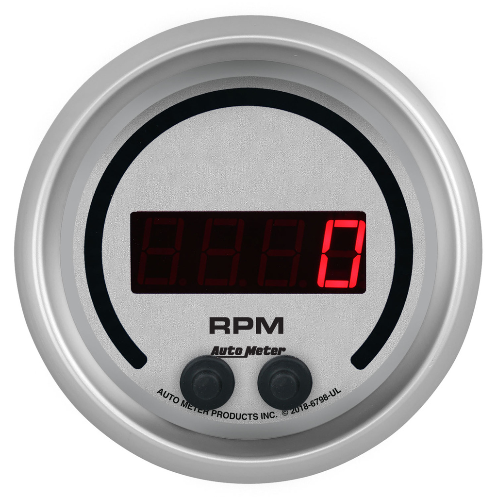 3-3/8" Varvräknare, 0-16K RPM, IN-DASH, ULTRA-LITE ELITE DIGITAL