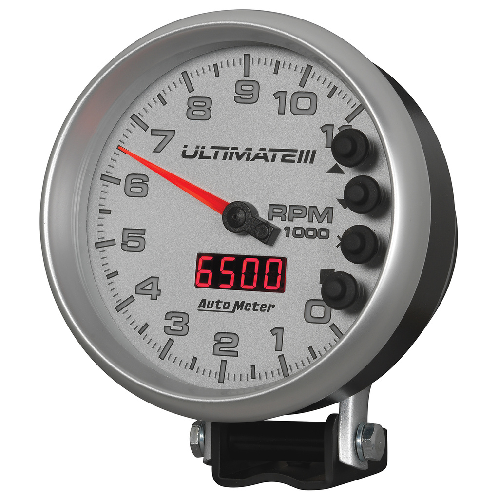 5" Varvräknare, 0-11,000 RPM, PEDESTAL, ULTIMATE III PLAYBACK, SILVER