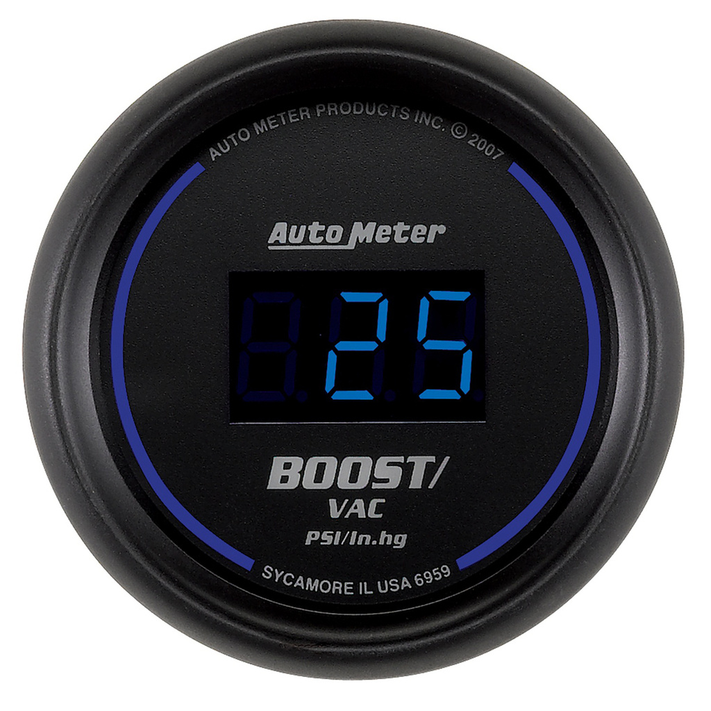 2-1/16" Laddtryck/Vacuum, 30 IN HG/30 PSI, COBALT DIGITAL
