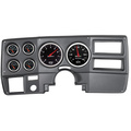6-mätarpanel, direktmontering, CHEVY TRUCK / SUBURBAN 73-83, DESIGNER BLACK