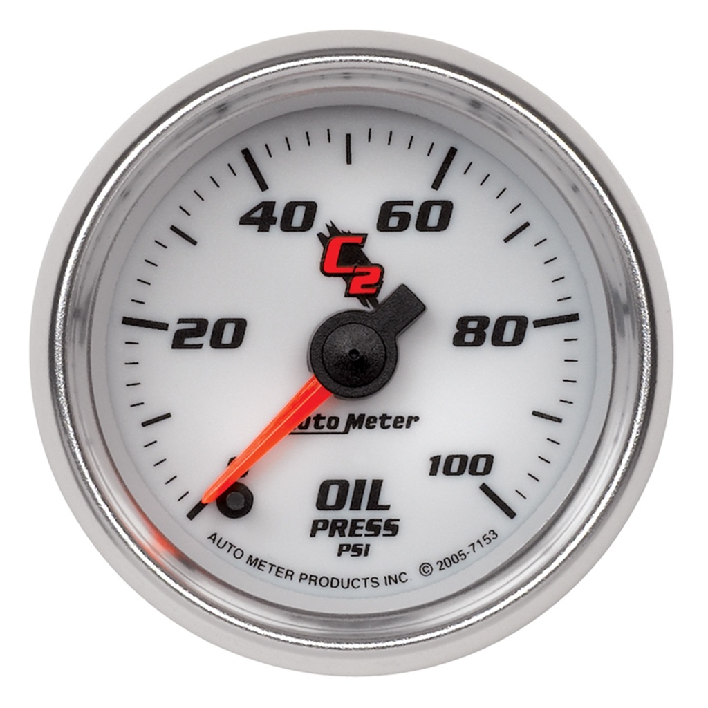 2-1/16" Oljetryck, 0-100 PSI, C2