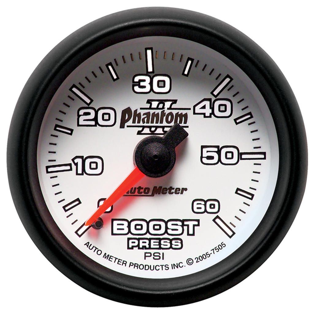 2-1/16" Laddtryck, 0-60 PSI, PHANTOM II