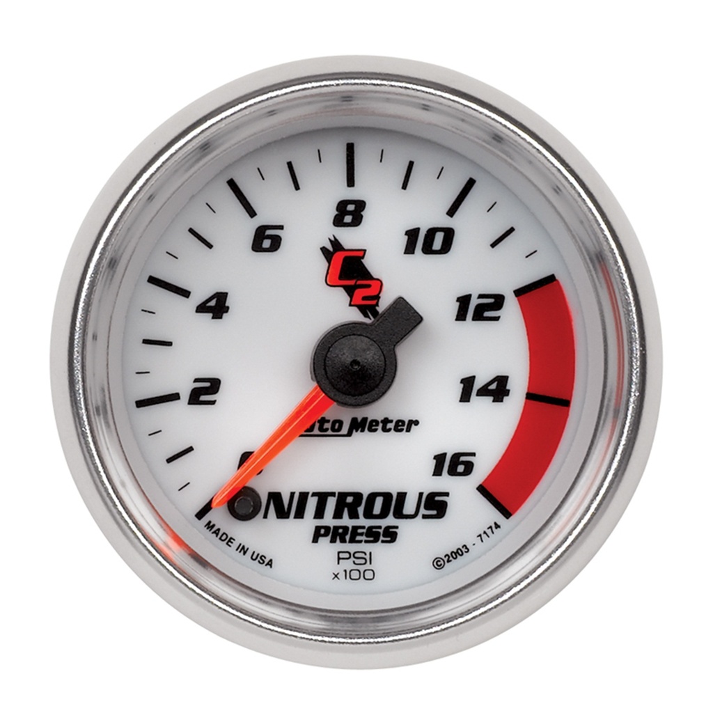2-1/16" Nitro Tryck, 0-1600 PSI, C2