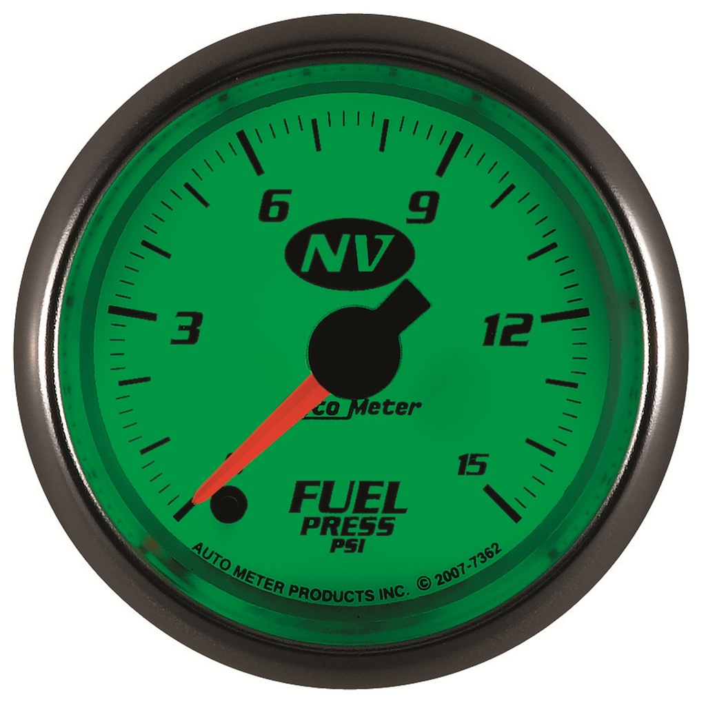2-1/16" Bränsletryck, 0-15 PSI, NV
