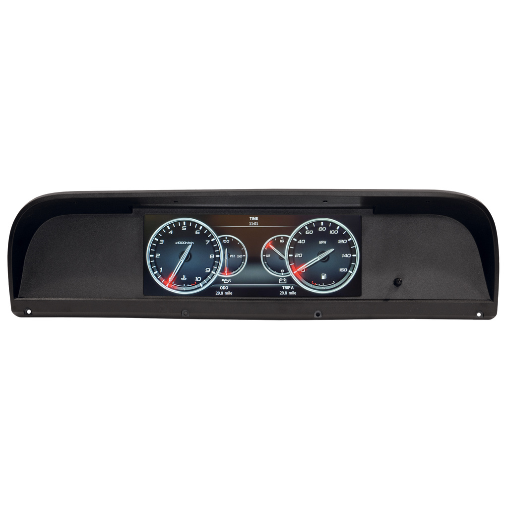 INVISION LCD DASH KIT, 67-72 FORD TRUCK, DIRECT FIT DIGITAL DASH