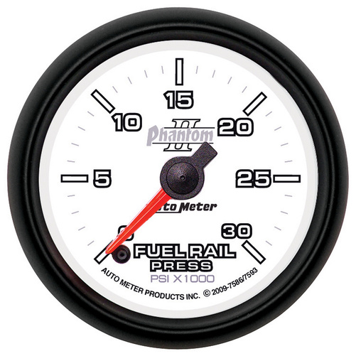 2-1/16" Fuel-Rail Tryck 0-30K PSI, PHANTOM II