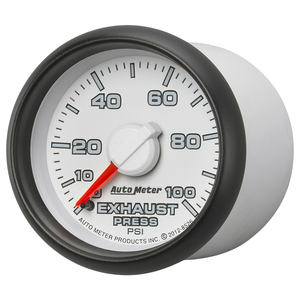 2-1/16" Avgastryck, 0-100 PSI, GEN 3 DODGE FACTORY MATCH