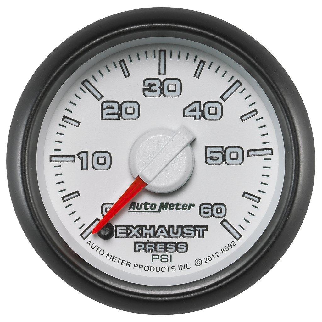 2-1/16" Avgastryck, 0-60 PSI, GEN 3 DODGE FACTORY MATCH