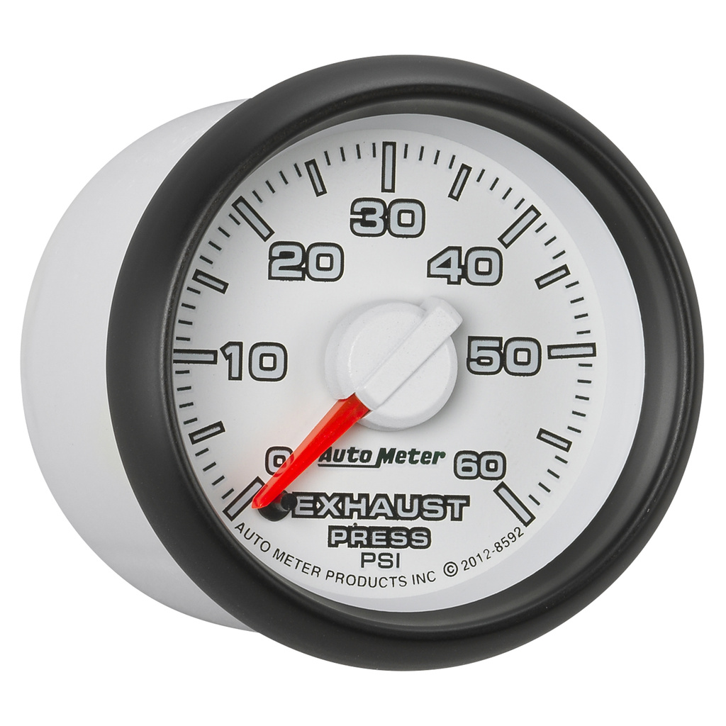 2-1/16" Avgastryck, 0-60 PSI, GEN 3 DODGE FACTORY MATCH
