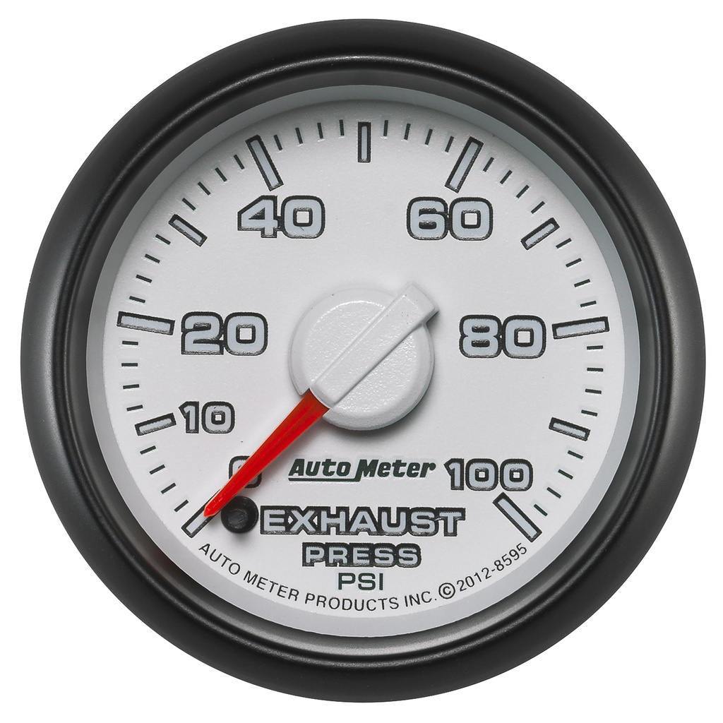 2-1/16" Avgastryck, 0-100 PSI, GEN 3 DODGE FACTORY MATCH