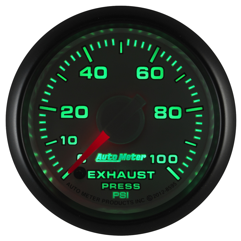 2-1/16" Avgastryck, 0-100 PSI, GEN 3 DODGE FACTORY MATCH