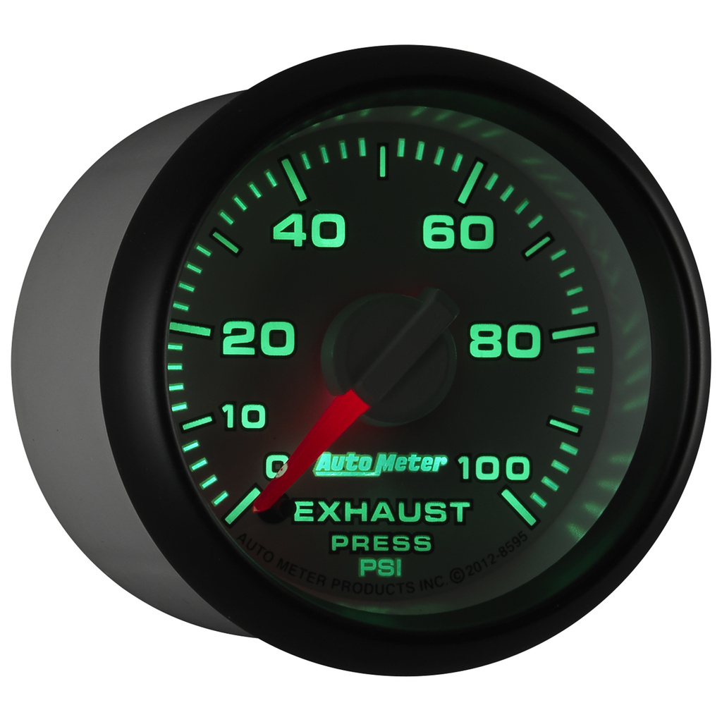 2-1/16" Avgastryck, 0-100 PSI, GEN 3 DODGE FACTORY MATCH