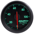 2-1/16" Oljetryck, 0-100 PSI, AIRDRIVE, BLACK