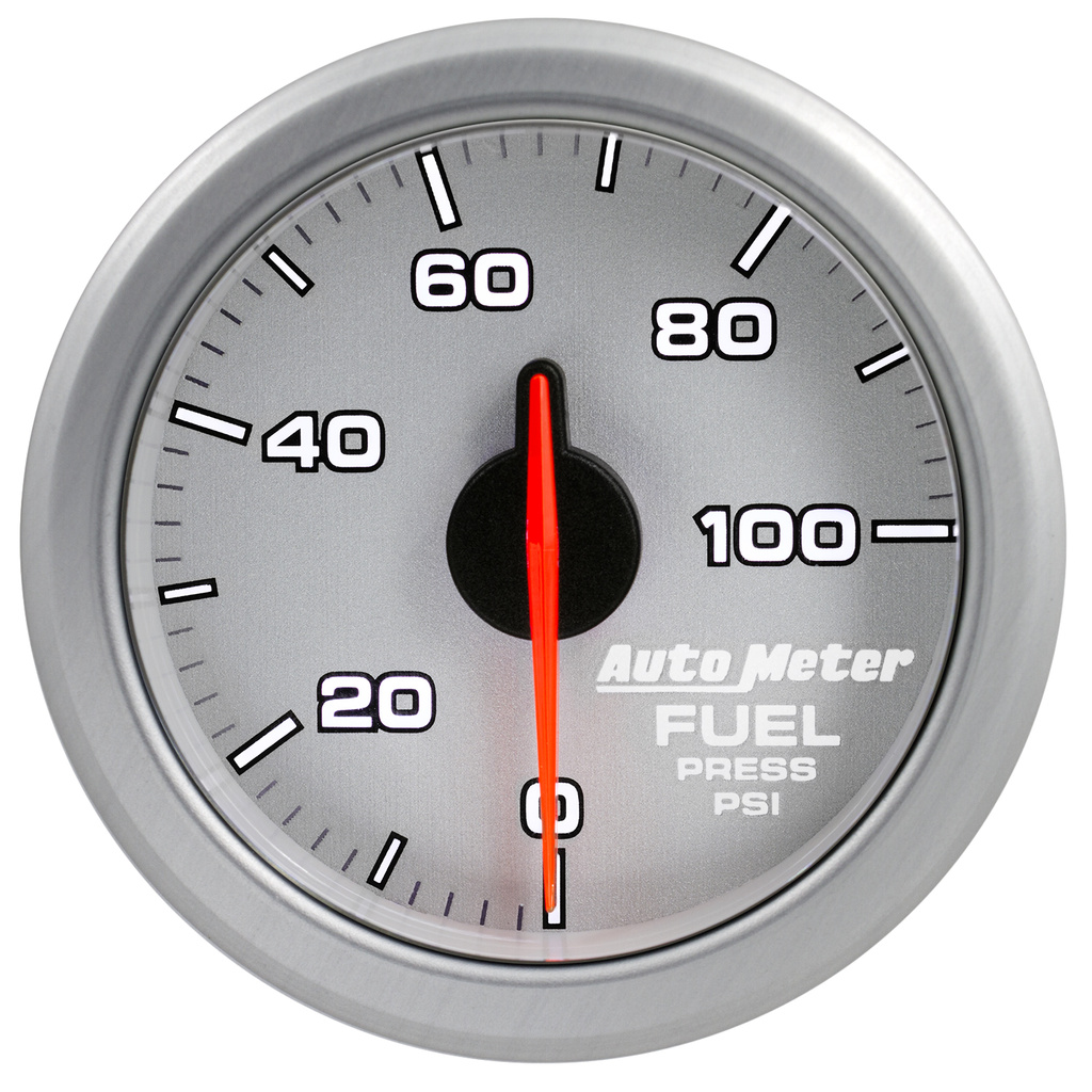 2-1/16" Bränsletryck, 0-100 PSI, AIRDRIVE, SILVER