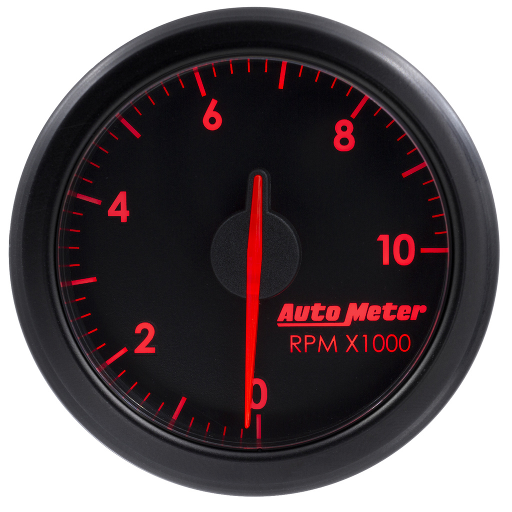 2-1/16" TACH, 0-10,000 RPM, AIRDRIVE, BLACK