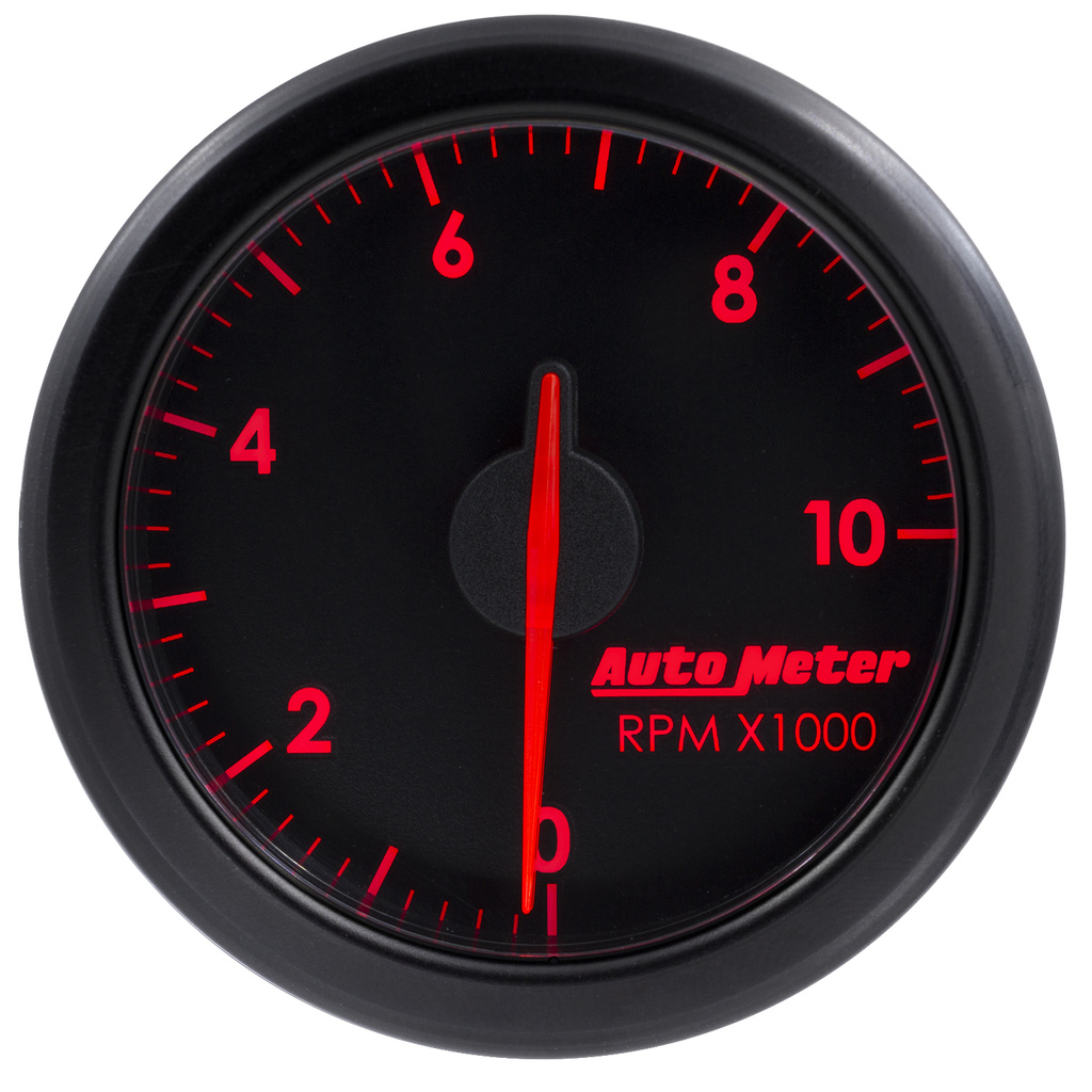 2-1/16" TACH, 0-10,000 RPM, AIRDRIVE, BLACK