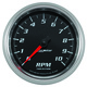 3-3/8" Varvräknare, 0-10,000 RPM, BLACK, PRO-CYCLE