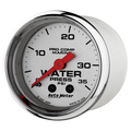 2-1/16" Vattentryck, 0-35 PSI, MARINE CHROME ULTRA-LITE
