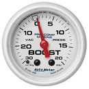 2-1/16" VACUUM/Laddtryck, 30 IN HG/20 PSI, MARINE WHITE