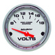 2-1/16" Voltmätare, 8-18V, MARINE CHROME ULTRA-LITE