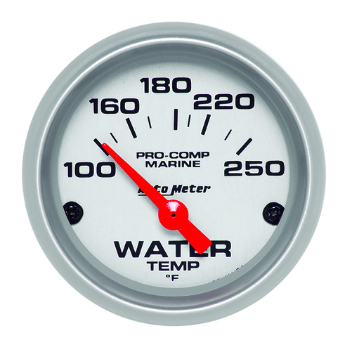 2-1/16" Vattentemperatur, 100-250 °F, MARINE SILVER ULTRA-LITE