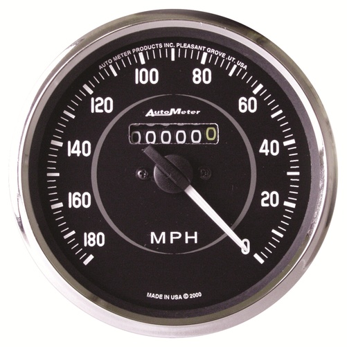 4" Hastighetsmätare,, 0-180 MPH, COBRA