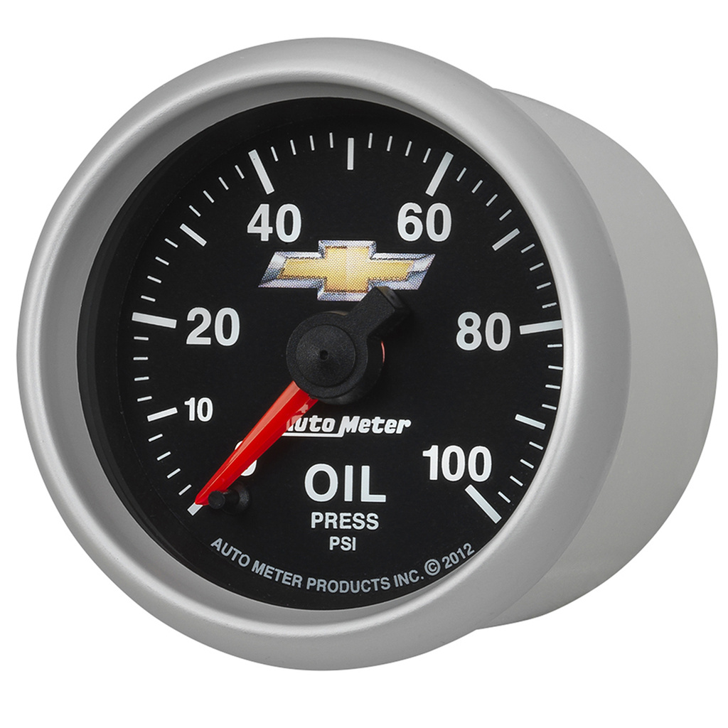 2-1/16" Oljetryck, 100 PSI, DIGITAL STEPPER MOTOR, CHEVY GOLD BOWTIE