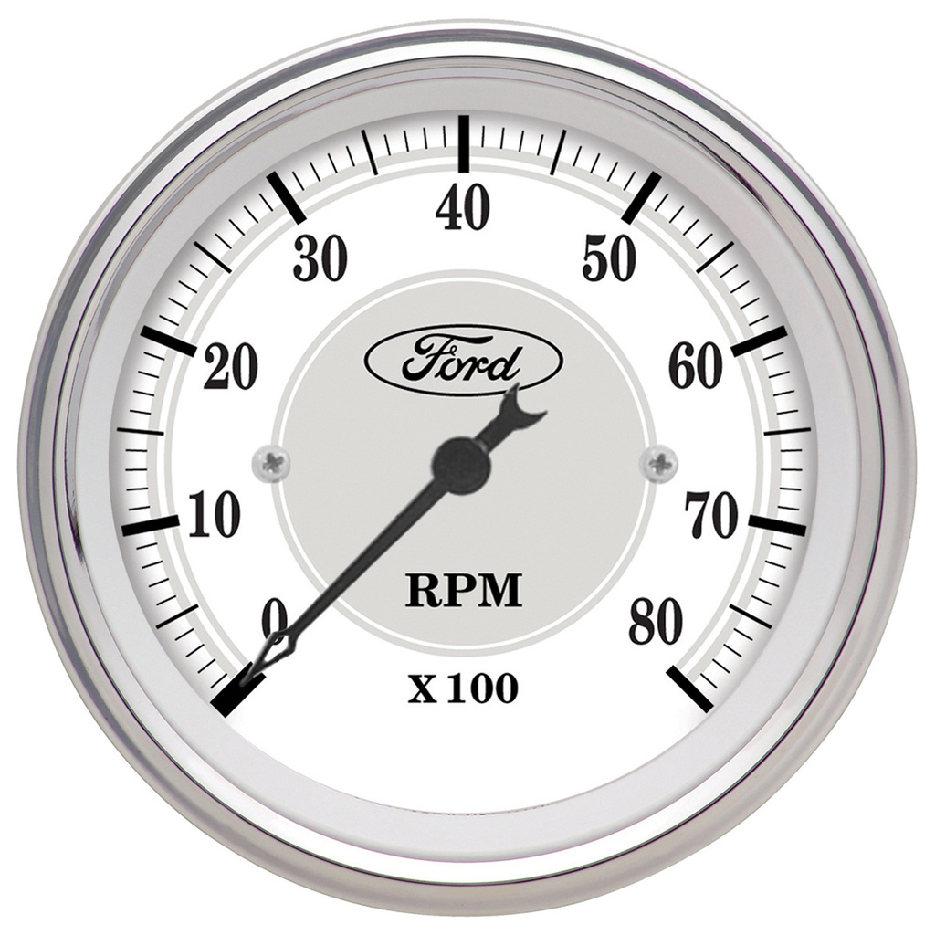 3-1/8" Varvräknare, 0-8,000 RPM, FORD MASTERPIECE