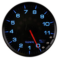 5" Varvräknare, 0-11,000 RPM, SPEK-PRO, Svart/Svart