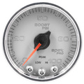 2-1/16" Laddtryck, 0-100 PSI, SPEK-PRO, Silver/Krom