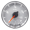 2-1/16" Bränslenivå, Programerbar 0-300 Ω, SPEK-PRO, Silver/Krom