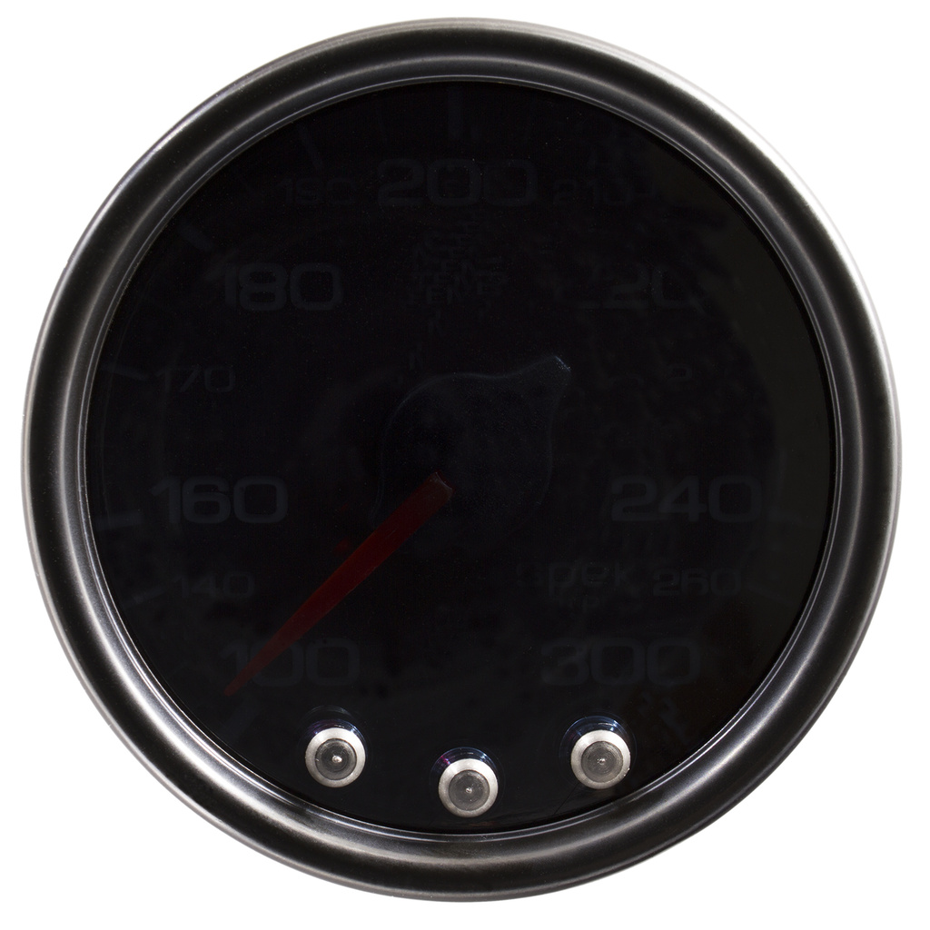 2-1/16" Oljetemperatur, 100-300 °F, SPEK-PRO, Svart/Svart