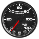 2-1/16" Vattentryck, 0-120 PSI, SPEK-PRO, Svart/Svart