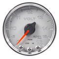 2-1/16" Voltmätare, 0-16V, SPEK-PRO, Silver/Krom