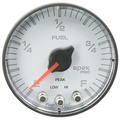 2-1/16" Bränslenivå, Programerbar 0-300 Ω, SPEK-PRO, Vit/Svart