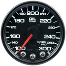 2-1/16" Oljetemperatur, 100-300 °F, SPEK-PRO, Svart/Svart, ECU