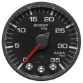 2-1/16" Laddtryck, 0-35 PSI, SPEK-PRO, Svart/Svart