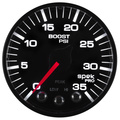 2-1/16" Laddtryck, 0-35 PSI, SPEK-PRO, Svart/Svart