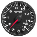 2-1/16" Nitro Tryck, 0-1600 PSI, SPEK-PRO, Svart/Svart
