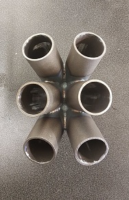 Kollektor 6 cylindrar rak stål