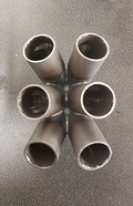 Kollektor 6 cylindrar rak stål