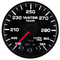 2-1/16" Vattentemperatur, 180-320 °F, SPEK-PRO, Svart/Svart, ECU