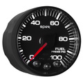 2-1/16" Bränsletryck, 0-100 PSI, SPEK-PRO, Svart/Svart, ECU