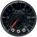 2-1/16" Bränsletryck, 0-15 PSI, SPEK-PRO, Svart/Svart, ECU