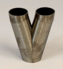 Kollektor Ø101,6mm 30° 2to1 Rostfritt