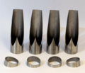 Kollektor Ø44.5mm 30° 4to1 Rostfritt